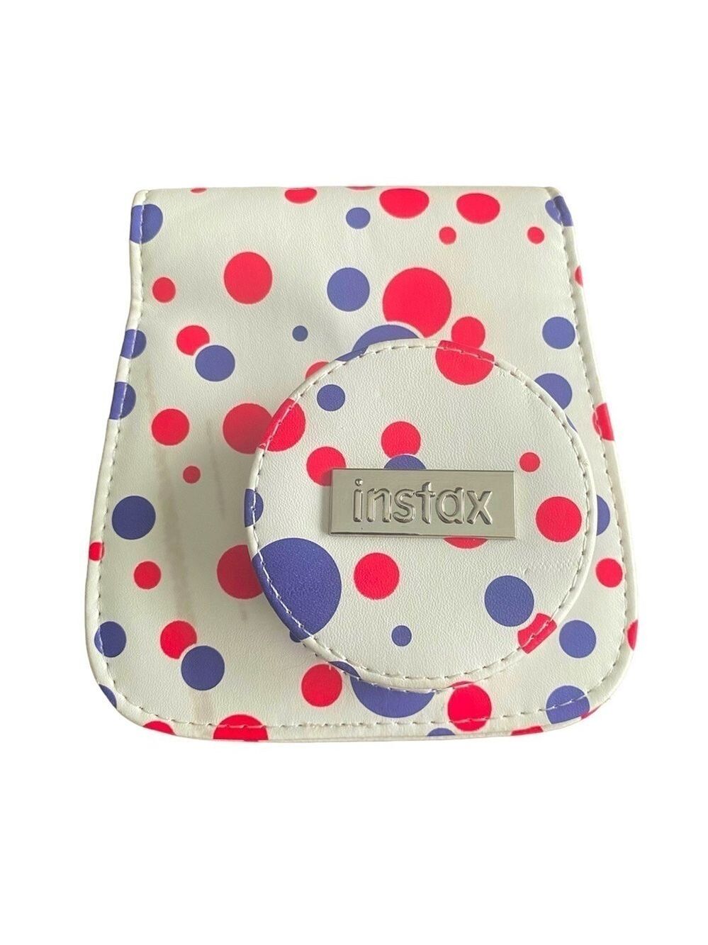 Instax Mini 8 Camera Case White Polka Dot